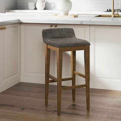 Hillsdale Furniture Maydena Wood Counter Height Stool, Brushed Gray
