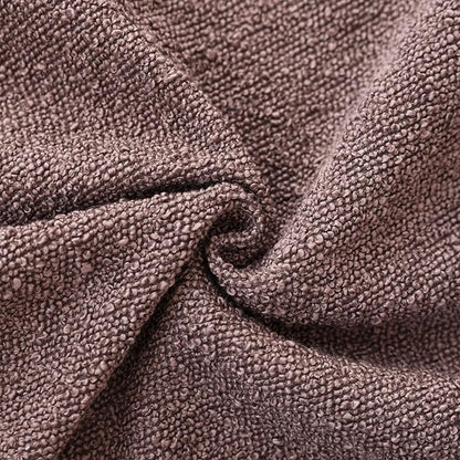 Foindtower Pack of 2, Decorative Textured Boucle Throw Pillow Covers Neutral Accent Solid Pillow Cases Cozy Soft Couch Cushion Case for Chair Sofa Bedroom Living Room Home Decor 22x22 Inch Dark purple
