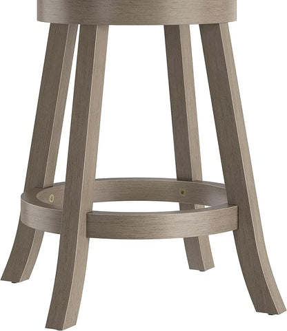 Hillsdale Arborwood Wood Counter Height Swivel Stool, Aged Greige