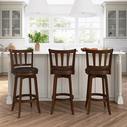 Hillsdale Presque Isle Swivel Stool, Bar Height, Cherry