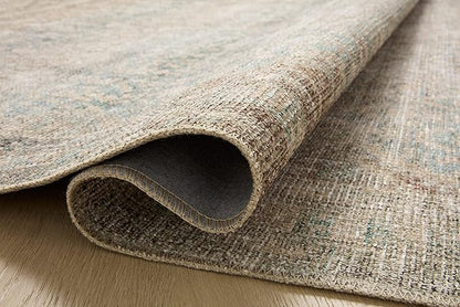 Loloi Angela Rose Aubrey Collection AUB-03 Jade/Natural 10'-0" x 14'-0", .19" Pile Height, Area Rug
