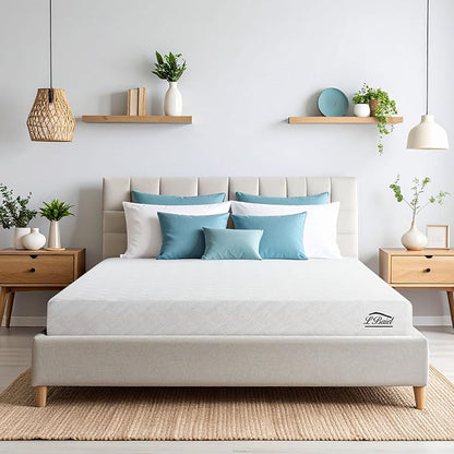 L’Baiet 10 Inch Gel Memory Foam Mattress, King Size - Bed in a Box - Medium Firm - Breathable Cooling-Gel Comfort Technology - Pressure Relief Comfy Support Soft Fabric Cover - CertiPUR-US Certified