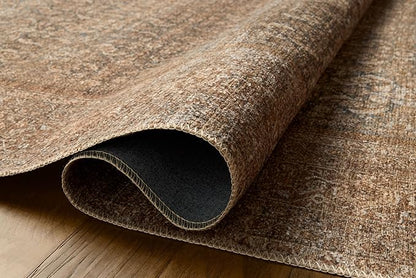 Loloi Amber Lewis Cambria Collection CBR-07 Ocean/Bark 2'-3" x 3'-9" Accent Rug Jute, Neutral, Vintage Style, Antique Tone, Living, Bedroom, Dining, Carpet