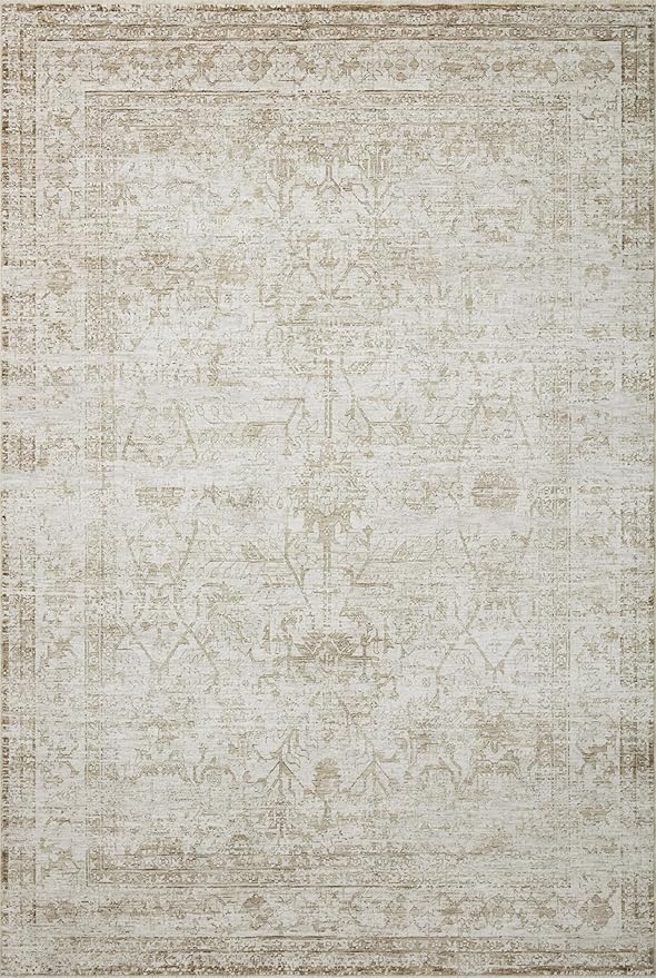 Loloi Amber Lewis Honora Collection HON-01 Ivory/Natural 9'-6" x 13' Area Rug