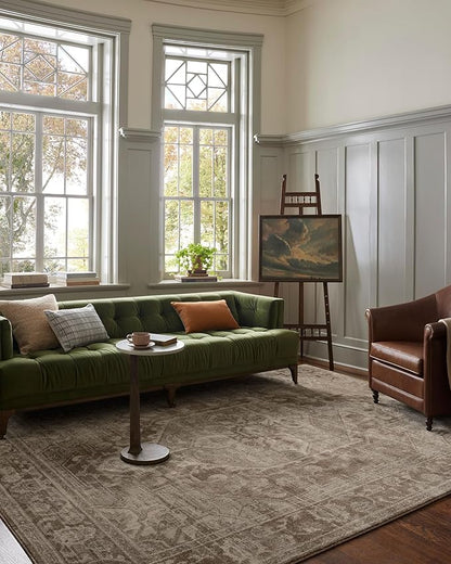 Loloi Magnolia Home by Joanna Gaines Mona Collection MOA-01 Cocoa/Stone 11'-6" x 15'-6" Area Rug