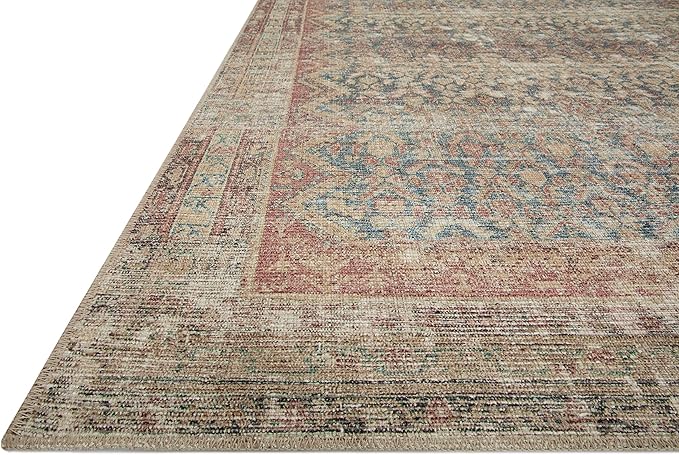 Loloi Angela Rose Aubrey Collection AUB-03 Ocean/Spice 2'-3" x 3'-9", .19" Pile Height, Accent Rug