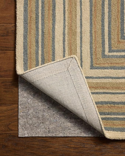 Loloi Chris Loves Julia Alfie Collection ALF-05 Natural/Multi 2'-3" x 3'-9" Accent Rug Wool Neutral Living Bedroom Dining Carpet
