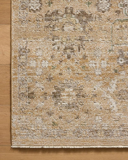 Loloi Magnolia Home by Joanna Gaines Pace Collection PAC-07 Sunset/Stone 5'-3" x 5'-3" Round Area Rug