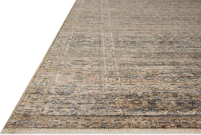 Loloi Amber Lewis Molly Collection MOL-04 Navy/Blush 2'-7" x 10'-0" Low Pile Runner Rug