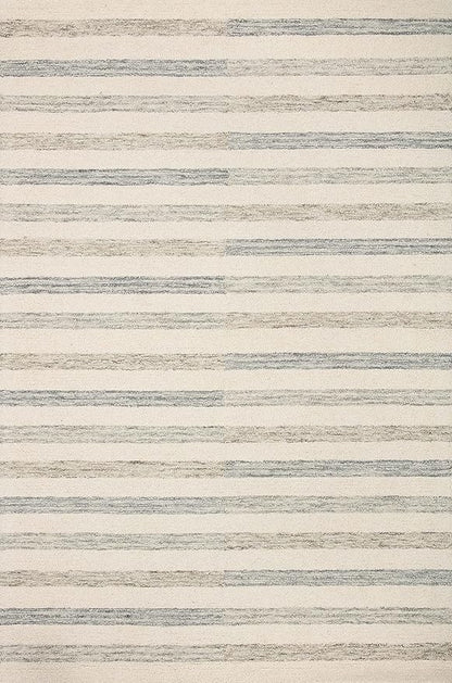 Loloi Chris Loves Julia Chris Collection CHR-05 Ivory/Slate 7'-9'' x 9'-9'', .50" Pile Height, Area Rug