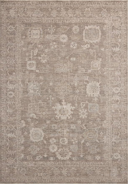 Loloi Chris Loves Julia Louisa Collection LOI-03 Taupe/Ivory 2'-7" x 10'-0", .38" Pile Height, Runner Rug