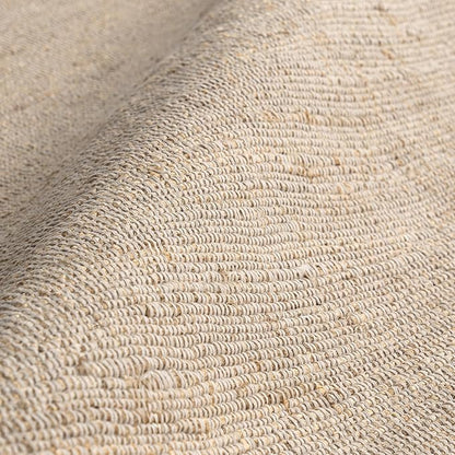 nuLOOM 4x6 Elfriede Jute & Cotton Hand Woven Area Rug, Natural, Solid Rustic Farmhouse Style, Weaved Design, Natural Fiber, For Bedroom, Living Room, Dining Room, Hallway, Office, Entryway