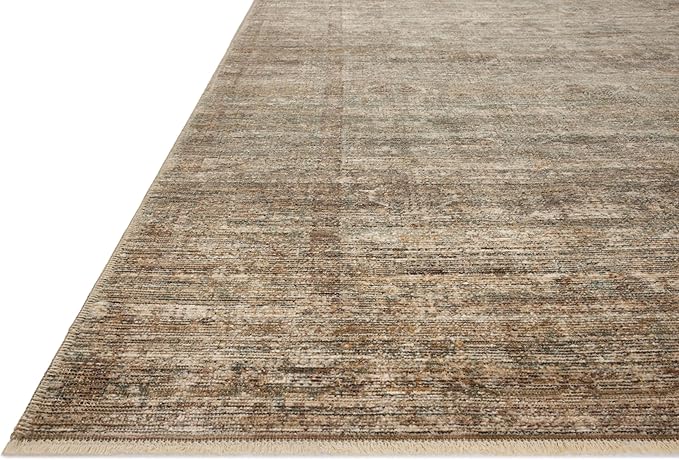 Loloi Amber Lewis Molly Collection MOL-07 Tobacco/Sage 2'-3" x 3'-10" Low Pile Accent Rug