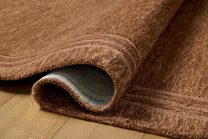 Loloi Leanne Ford Craven Collection CVN-02 Spice/Rose 9'-3" x 13' Area Rug Geometrical, Patterned, Neutral, Living Room, Bedroom, Dining Room