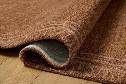 Loloi Leanne Ford Craven Collection CVN-02 Spice/Rose 9'-3" x 13' Area Rug Geometrical, Patterned, Neutral, Living Room, Bedroom, Dining Room