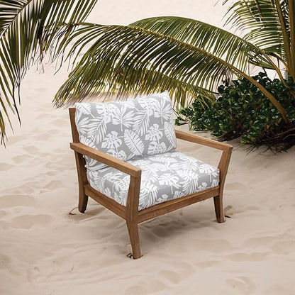 Tommy Bahama Deep Seating Lounge Cushion, 26" X 26" X 4", Tropical Chrome