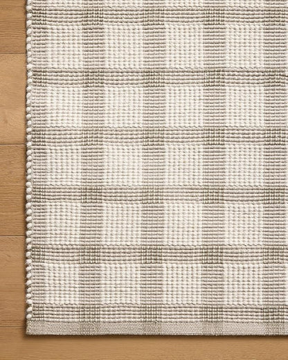 Loloi Magnolia Home by Joanna Gaines Ryder Collection RYD-02 Stone/Ivory 2'-3" x 3'-9" Accent Rug