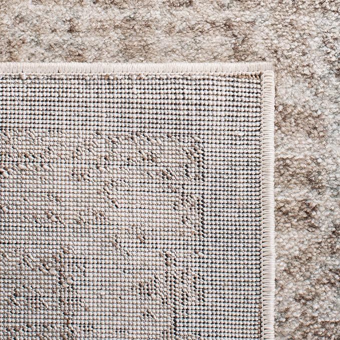 SAFAVIEH Evoke Collection Runner Rug - 2'2" x 13', Ivory & Taupe, Distressed Design, Non-Shedding & Easy to Clean, Ideal for Foyer, Bedroom, Kitchen, Hallway (EVK256E)