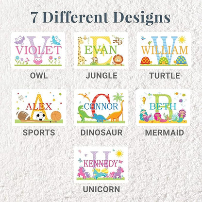 Let’s Make Memories Personalized My Own Name Step Stool - Children’s Step Stool - Sturdy Wood – Non-Toxic Paint, Sealer - Owl Design - Gray - 14’Wx9.25”Lx8.75”H - Ages 3+