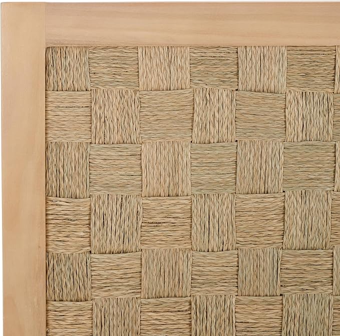 SAFAVIEH Home Collection Halvor Rattan King Size Headboard Light Brown Frame & Natural Brown