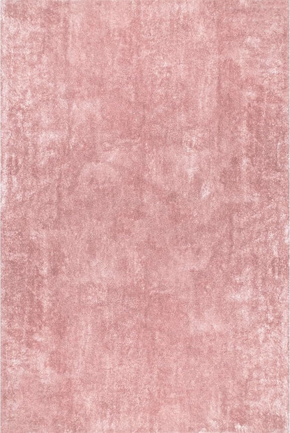 nuLOOM 8' x 10' Cozy Plush SuperiorWash Area Rug, Machine Washable, Non-Slip, Soft Fluffy Shag Carpet for Living Room Bedroom Kids Room Nursery Home Decor, Loni Pink