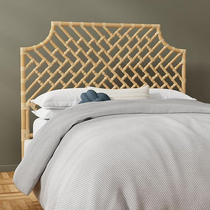 Kouboo Rattan Chippendale Headboard Twin Size Natural