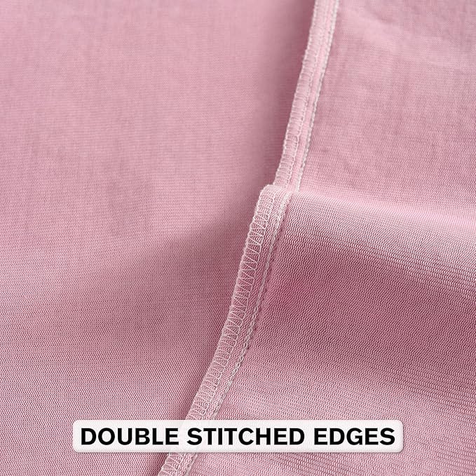 FUTEI Pink Chenille Throw Pillow Covers 22x22 Inch Set of 2,Soft Striped & Diamond Textured Cushion Cases,Modern Home Decor for Couch Living Room