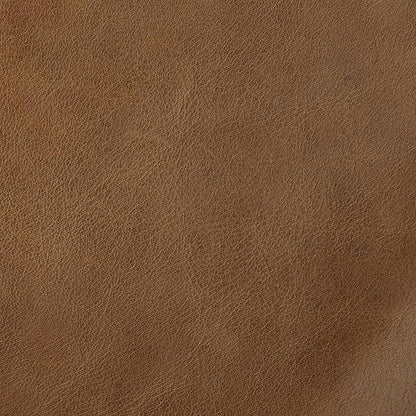 SIMPLIHOME Morrison Accent Chair - 43 inch Wide Upholstered Top Grain Genuine Leather Mid-Century Modern Arm Chair with Solid Wood Frame in Caramel Brown, for Living Room with 2 Bolster Pillows