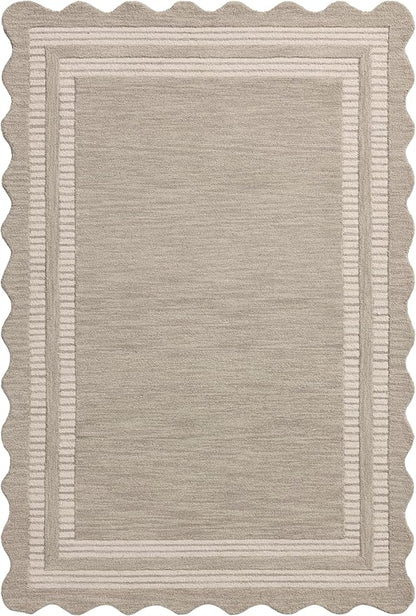 Loloi Chris Loves Julia Scottie Collection SCO-01 Fog/Ivory 2'-6" x 7'-6", .87" Pile Height, Runner Rug
