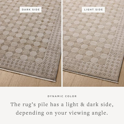 Loloi Amber Lewis Cali Collection CIL-01 Taupe/Natural 7'-10" x 10', .25" Pile Height, Area Rug