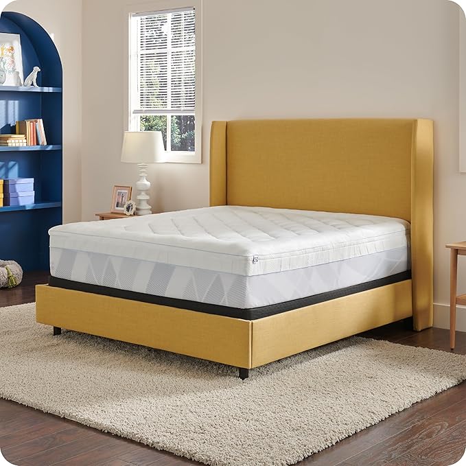 Sealy Dreamlife 3” Gel Memory Foam Twin Mattress Topper with 1” Quilted Cooling Cover, SealyComfort Gel Foam, SealyCool Poly Blend Cover