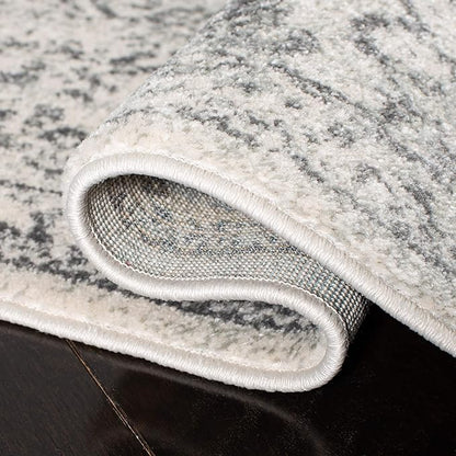 SAFAVIEH Evoke Collection 2'2" x 7' Ivory/Grey EVK256F Oriental Distressed Non-Shedding Living Room Entryway Foyer Hallway Bedroom Runner Rug