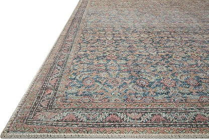 Loloi Adrian Collection ADR-04 Denim/Multi 2'-0" x 5'-0", .19" Thick Accent Rug