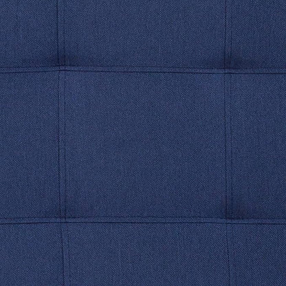 EMMA + OLIVER Quilted Tufted Upholstered Queen Size Headboard in Navy Fabric