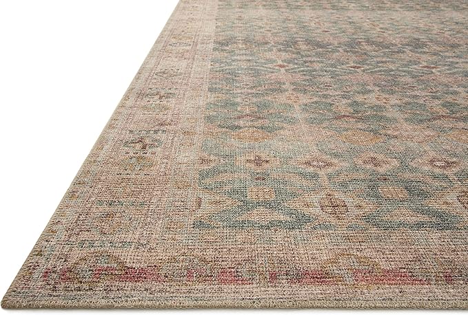 Loloi Angela Rose Aubrey Collection AUB-02 Aqua/Sand 10'-0" x 14'-0", .19" Pile Height, Area Rug