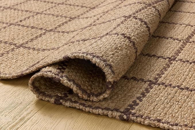Loloi Chris Loves Julia Fletcher Collection FLE-01 Natural/Brown 2'-3" x 3'-9", .37" Pile Height, Runner Rug