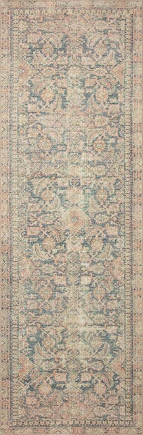 Loloi Angela Rose Aubrey Collection AUB-01 Navy/Multi 8'-3" x 11'-3", .19" Pile Height, Area Rug