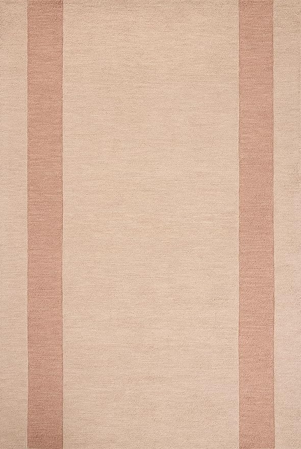 Loloi Leanne Ford Craven Collection CVN-01 Blush/Rose 2'-6" x 9'-9" Runner Rug Geometrical, Patterned, Neutral, Hallway, Kitchen, Mudroom, and Bathroom