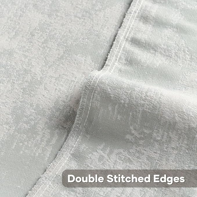 FUTEI Light Blue White Decorative Throw Pillow Covers 18x18 Inch Set of 2,Soft Faux Cashmere Jacquard - Textured & Cozy Cushion Case,Modern Home Decor for Couch Bed Living Room