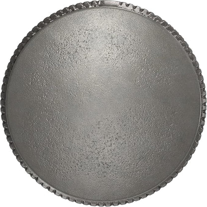 SIMPLIHOME Juno Metal Side Table in Graphite, 14.6 x 14.6 x 21.5 inches, Cast Aluminum Round Top for Living Room, Bedroom, Entryway, Assembled