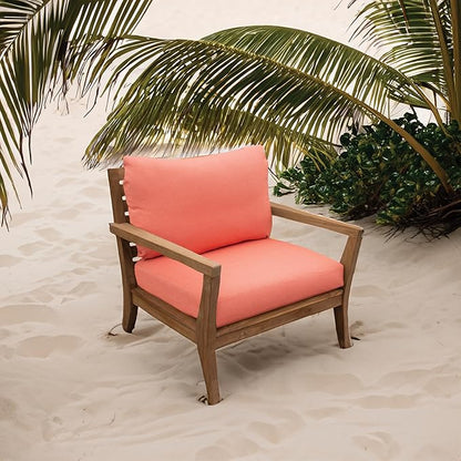 Tommy Bahama Deep Seating Lounge Cushion, 26" X 30" X 4", Bamboo Bay Mango