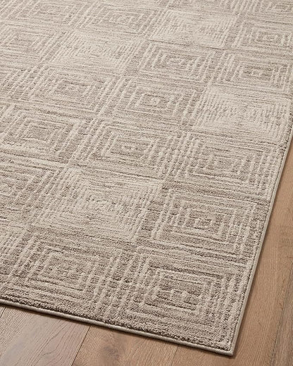 Loloi Darby Collection DAR-05 Beige/Grey 2'-7" x 4' Accent Rug