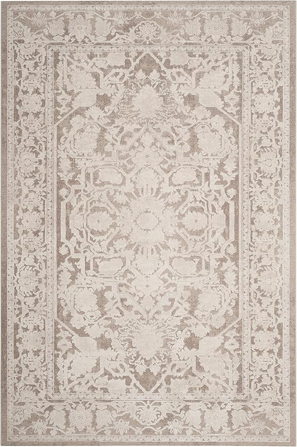 SAFAVIEH Area Rug 9x12 - Reflection Collection - Large - Beige & Cream, Non-Shedding & Easy Cleaning, Ideal for Living Room, Bedroom, Dining Space (RFT665A)