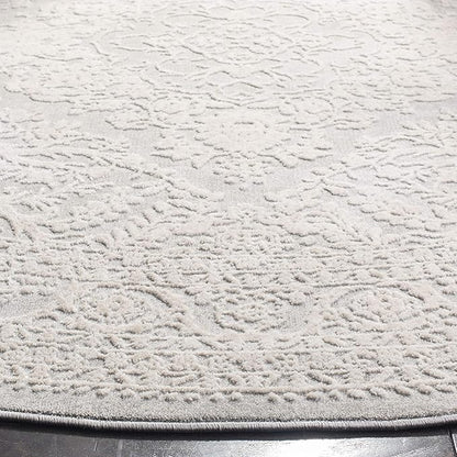 SAFAVIEH Reflection Collection Runner Rug - 2'3" x 6', Light Grey & Cream, Non-Shedding & Easy Cleaning, Ideal for Living Room, Bedroom (RFT668G)