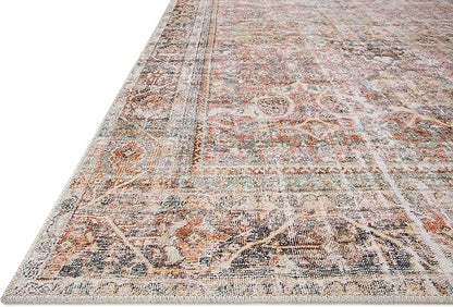 Loloi Adrian Collection ADR-05 Sunset/Charcoal 7'-6" x 9'-6", .19" Thick Area Rug