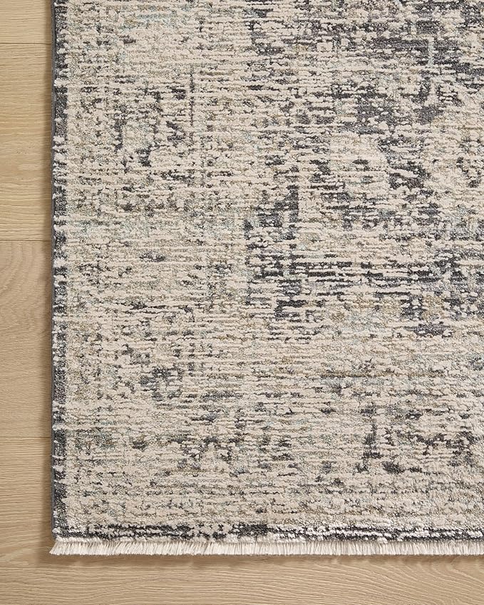 Loloi Amber Lewis Alie Collection ALE-05 Charcoal/Beige 2'-7'' x 12'-0'', .13'' Pile Height, Runner Rug