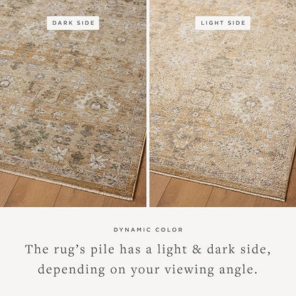 Loloi Magnolia Home by Joanna Gaines Pace Collection PAC-07 Sunset/Stone 2'-6" x 12'-0" Runner Rug