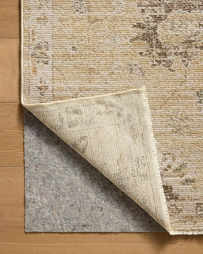 Loloi Magnolia Home by Joanna Gaines Pace Collection PAC-05 Apricot/Multi 7'-8" x 7'-8" Round Area Rug