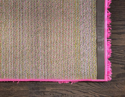 Unique Loom Solid Shag Collection Area Rug (3' 3" x 5' 3" Rectangle, Taffy Pink)