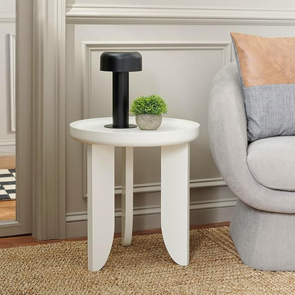 SAFAVIEH Home Collection Malyn Ivory Accent Table for Living Room, Bedroom, Home Office, Foyer